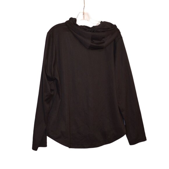 ADIDAS Nevada Wolf Pack Football Athletic Wear Hoodie Black Poly Top 2XL (50-52) - Picture 3 of 6